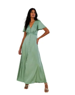 Monsoon Ivy Satin Maxi Dress 8 Monsoon Ivy Satin Maxi Dress -MONSON Clothing Shop mi944 54077407 2
