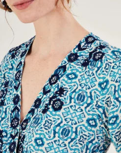 Monsoon Faye Geometric Embroidered Dress| Blue 7 Monsoon Faye Geometric Embroidered Dress| Blue -MONSON Clothing Shop ru499 54017902 4