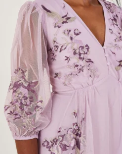 Monsoon Karen Embroidered Dress| Lilac 7 Monsoon Karen Embroidered Dress| Lilac -MONSON Clothing Shop ru952 64027294 4