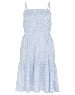 Accessorize Ditsy Mini Dress| Blue