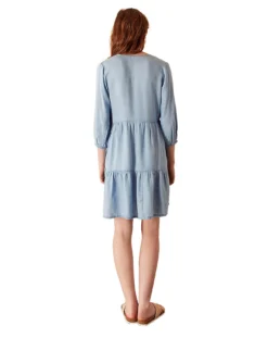 Accessorize Chambray Midi Dress| Blue -MONSON Clothing Shop uo812 49722940 2