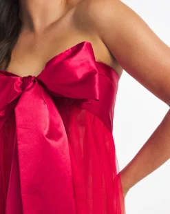 Ann Summers All Wrapped Up Dress| Red -MONSON Clothing Shop v01ih201749w