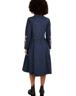 Monsoon Embroidered Denim Shirt Dress| Denim Blue 6 Monsoon Embroidered Denim Shirt Dress| Denim Blue -MONSON Clothing Shop vj630 54003139 2