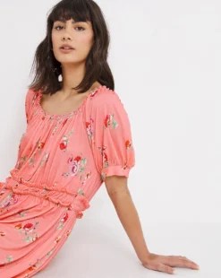 Joe Browns Stand Out Floral Jersey Tiered Dress| Pink 7 Joe Browns Stand Out Floral Jersey Tiered Dress| Pink -MONSON Clothing Shop w01gv184757w