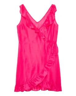 Simply Be Value Wrap Over Beach Dress| Pink -MONSON Clothing Shop w01ut568735s