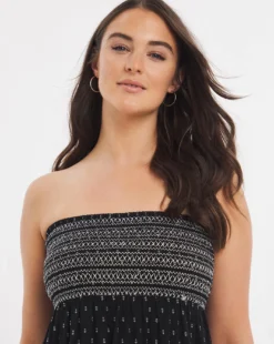 Bandeau Beach Dress| Black 7 Bandeau Beach Dress| Black -MONSON Clothing Shop w01vb562744w