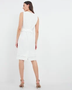 Joanna Hope Scallop Dress & Jacket| Ivory -MONSON Clothing Shop w01wi170730w