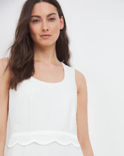 Joanna Hope Scallop Dress & Jacket| Ivory -MONSON Clothing Shop w01wi170731w