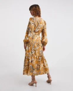 Raishma Studio Floral Print Maxi Dress| Yellow -MONSON Clothing Shop x01bo637707w