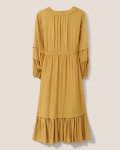 White Stuff Maisy Midi Dress| Gold -MONSON Clothing Shop x01ed359507s