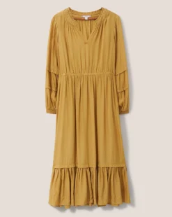 White Stuff Maisy Midi Dress| Gold -MONSON Clothing Shop x01ed359508s
