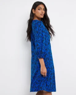 Blue Animal Soft Touch Ruched V-Neck Swing Dress| Blue Animal -MONSON Clothing Shop x01fh956740w