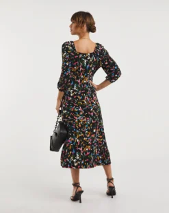 Square Neck Jersey Midi Dress| Multi Print 7 Square Neck Jersey Midi Dress| Multi Print -MONSON Clothing Shop x01gh907743w