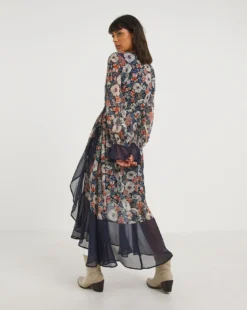 Joe Browns Romantic Mixed Print Dress| Navy Multi -MONSON Clothing Shop x01gv777747w