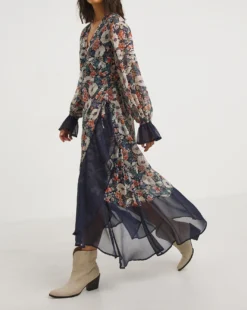 Joe Browns Romantic Mixed Print Dress| Navy Multi -MONSON Clothing Shop x01gv777750w