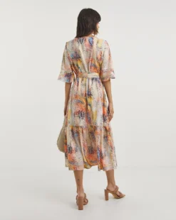 Raishma Studio Dress| White Multi-coloured -MONSON Clothing Shop x01ie494739w