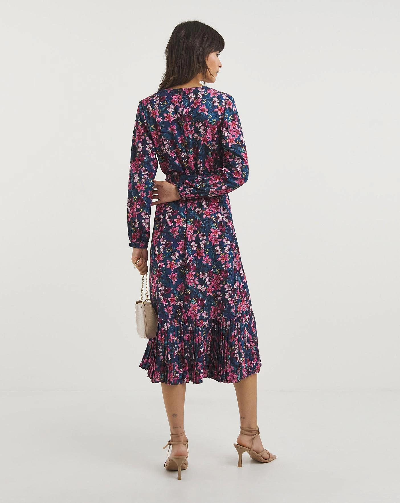 Raishma Studio Dress| Blue Multi-coloured 4 Raishma Studio Dress| Blue Multi-coloured - Image 4