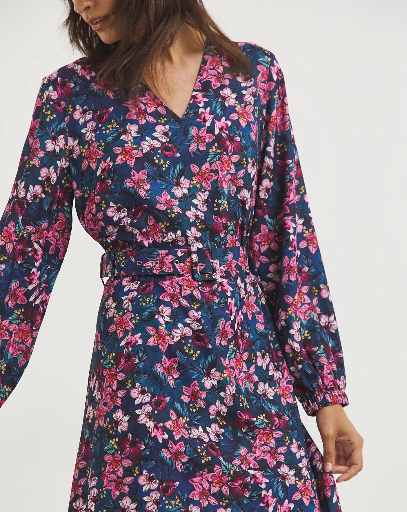 Raishma Studio Dress| Blue Multi-coloured 3 Raishma Studio Dress| Blue Multi-coloured - Image 3