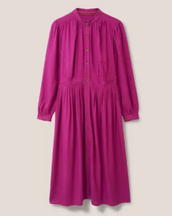 White Stuff Mirabel Midi Dress With Eco Vero| Pink -MONSON Clothing Shop x01ie550500s