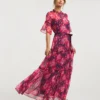 Joanna Hope Floral Maxi Dress| Pink Print