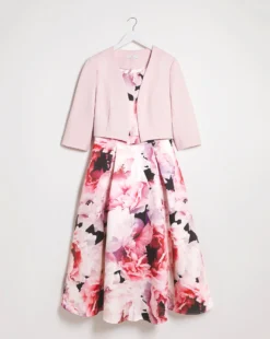 Joanna Hope Blush Prom Dress & Shrug| Floral -MONSON Clothing Shop x01ii704717s