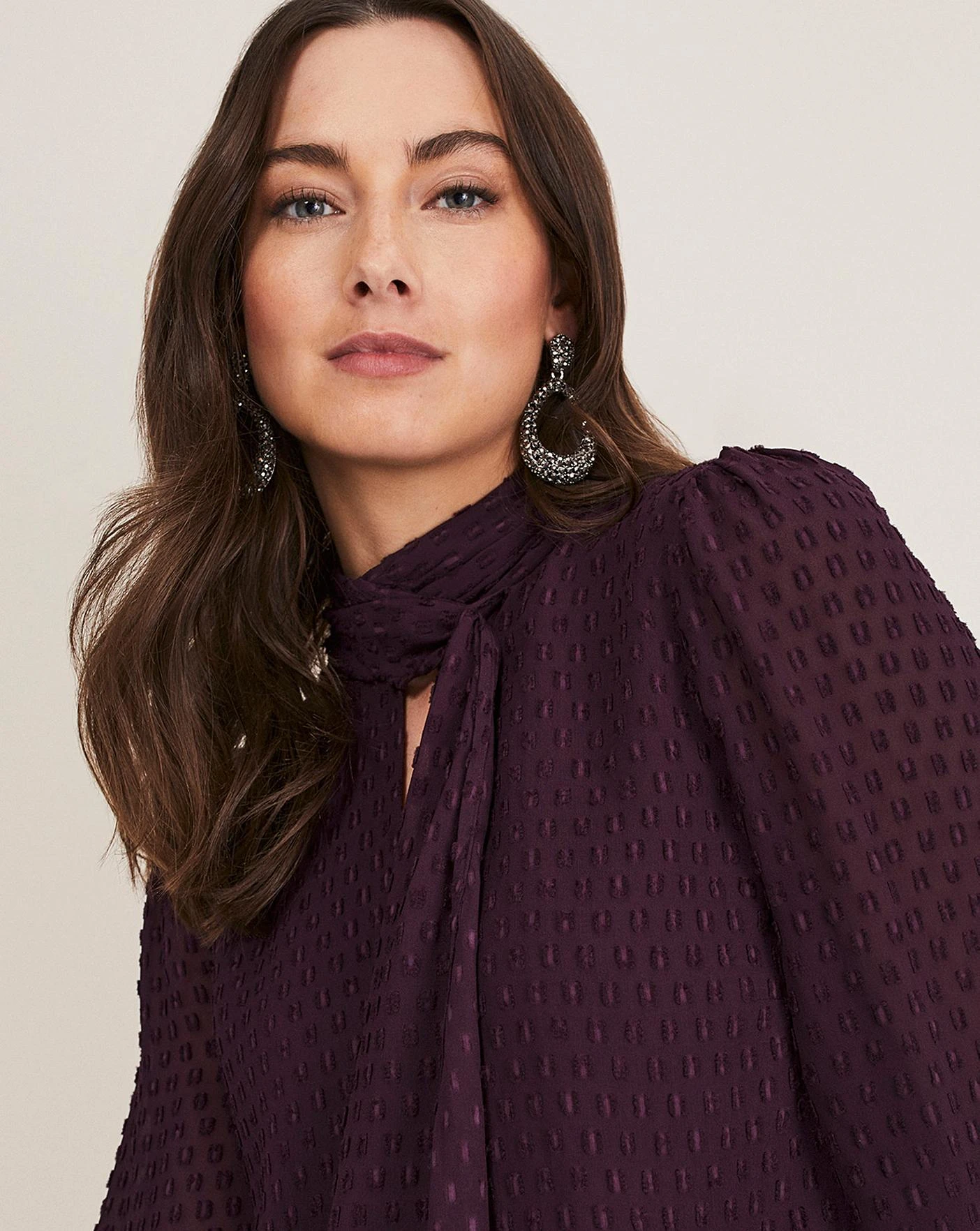 Phase Eight Everly Textured Swing Dress| Plum 4 Phase Eight Everly Textured Swing Dress| Plum - Image 4