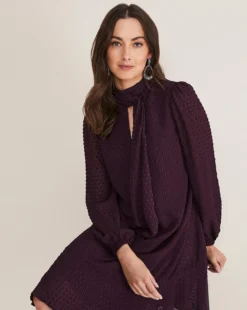 Phase Eight Everly Textured Swing Dress| Plum 11 Phase Eight Everly Textured Swing Dress| Plum -MONSON Clothing Shop x01km640504s