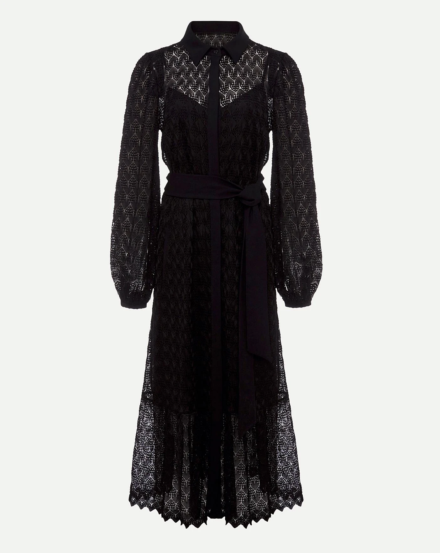 Phase Eight Leila Lace Dress| Black 2 Phase Eight Leila Lace Dress| Black - Image 2