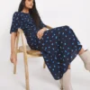 French Connection Belle Verona Midi Dress| Navy