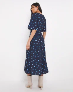 French Connection Belle Verona Midi Dress| Navy -MONSON Clothing Shop x01km832760w