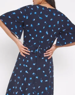 French Connection Belle Verona Midi Dress| Navy -MONSON Clothing Shop x01km832762w