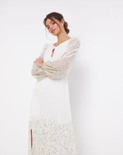 Joanna Hope Sequin Maxi Dress| Ivory -MONSON Clothing Shop x01mn956738w