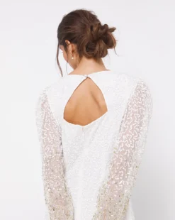 Joanna Hope Sequin Maxi Dress| Ivory -MONSON Clothing Shop x01mn956740w