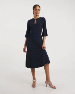 Joanna Hope Navy Luxe Jersey Midi Dress| Navy