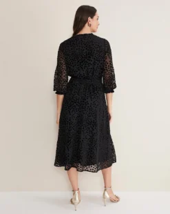 Phase Eight Isador Textured Fit And Flare Midi Dress| Black 9 Phase Eight Isador Textured Fit And Flare Midi Dress| Black -MONSON Clothing Shop x01uv728502s