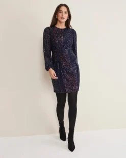Phase Eight Oriane Sequin Short Dress| Multi -MONSON Clothing Shop x01uv756504s
