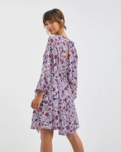 Jo By Joanna Hope Tie Waist Print Dress| Print -MONSON Clothing Shop x01wi459732w