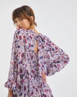 Jo By Joanna Hope Tie Waist Print Dress| Print -MONSON Clothing Shop x01wi459733w