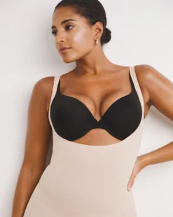 MAGIC Bodyfashion Medium Control Maxi Body Shaping Dress| Latte -MONSON Clothing Shop x01xi409746w