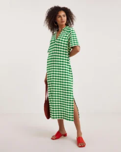 Ro&Zo Green Geo Knit Midi Dress| Green 6 Ro&Zo Green Geo Knit Midi Dress| Green -MONSON Clothing Shop y01cz133740w