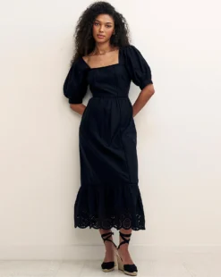 Nobody's Child Isla Midi Dress| Black