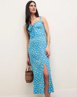 Nobody's Child Lucia Lemon Midi Dress| Blue 6 Nobody's Child Lucia Lemon Midi Dress| Blue -MONSON Clothing Shop y01hp751502s
