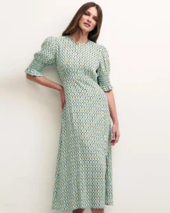 Nobody's Child Geo Luna Dress| Green