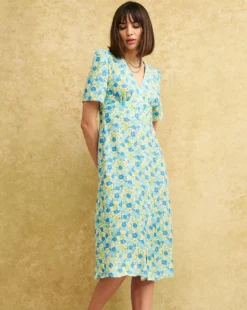 Nobody's Child Alexa Floral Midi Dress| Multi -MONSON Clothing Shop y01hp785503c