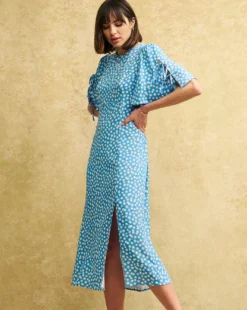 Nobody's Child Elka Ditsy Angel Dress| Blue 8 Nobody's Child Elka Ditsy Angel Dress| Blue -MONSON Clothing Shop y01hp787572s