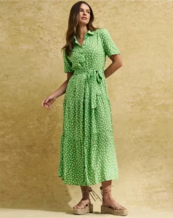 Nobody's Child Anna Ditsy Angel Dress| Green