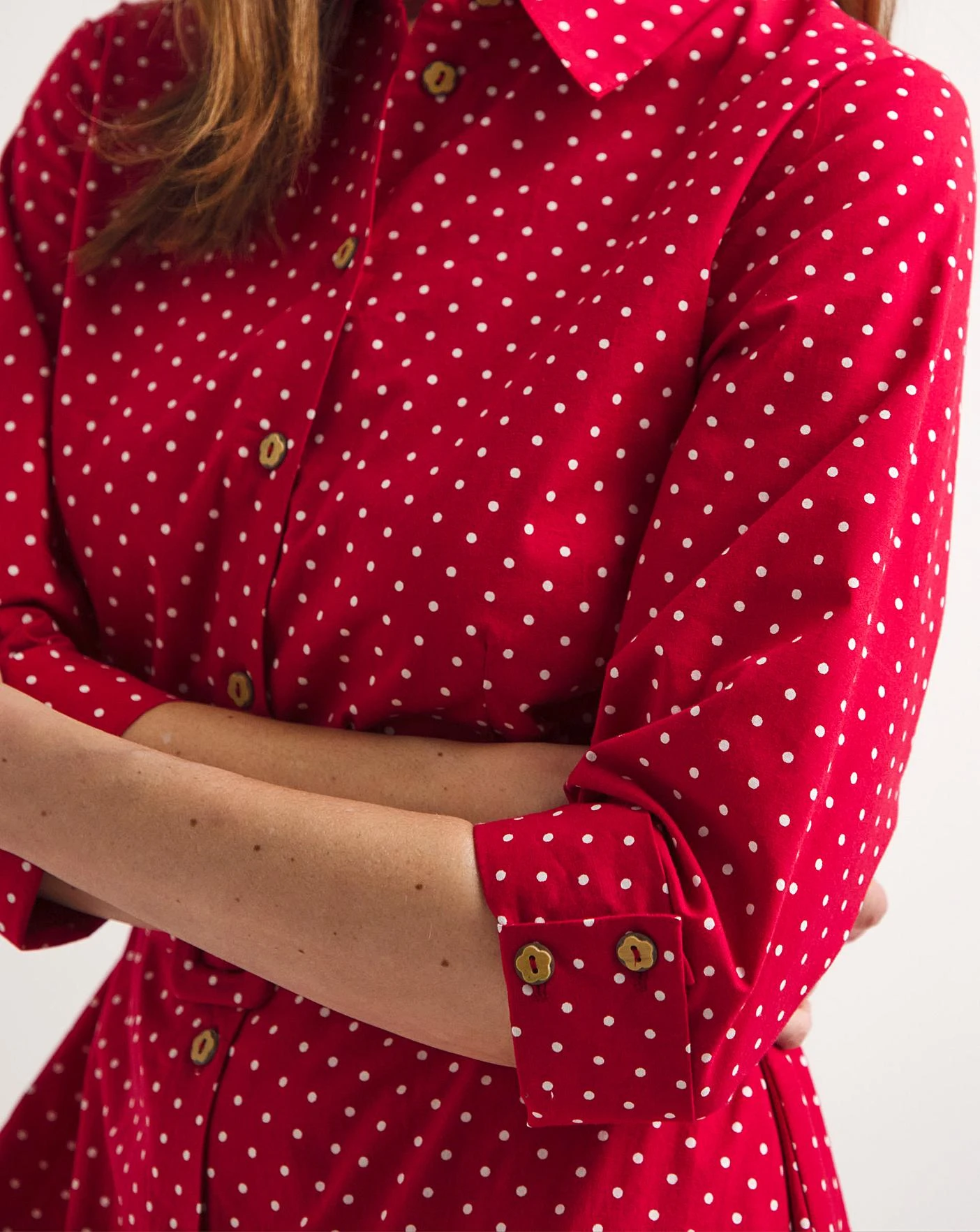 Joe Browns The Erin Midi Shirt Dress| Red 4 Joe Browns The Erin Midi Shirt Dress| Red - Image 4