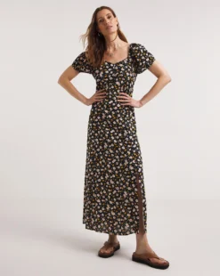 Joe Browns Blissful Buttercups Ditsy Dress| Black