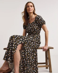 Joe Browns Blissful Buttercups Ditsy Dress| Black 6 Joe Browns Blissful Buttercups Ditsy Dress| Black -MONSON Clothing Shop y01if936722w