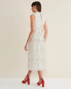 Phase Eight Rita Spot Tulle Midi Dress| Black/Ivory -MONSON Clothing Shop y01nl305570s